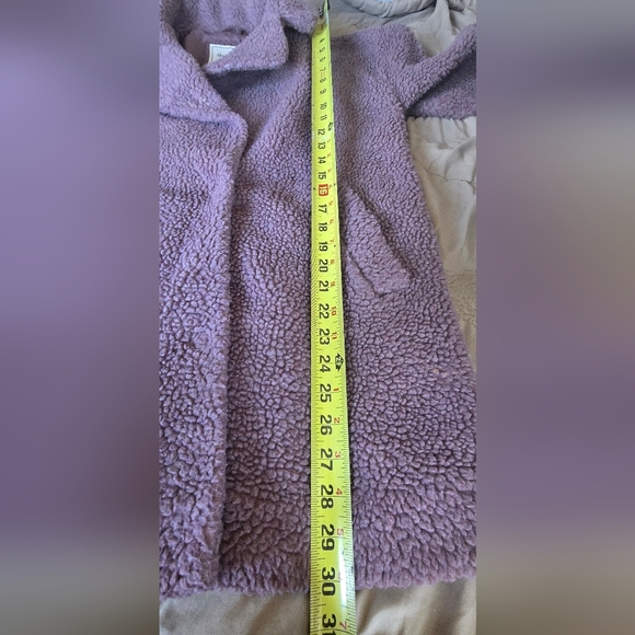 Abercrombie & Fitch Mauve Teddy Jacket Color Old Pink (2b) - Picture 6 of 8